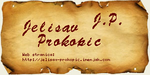 Jelisav Prokopić vizit kartica